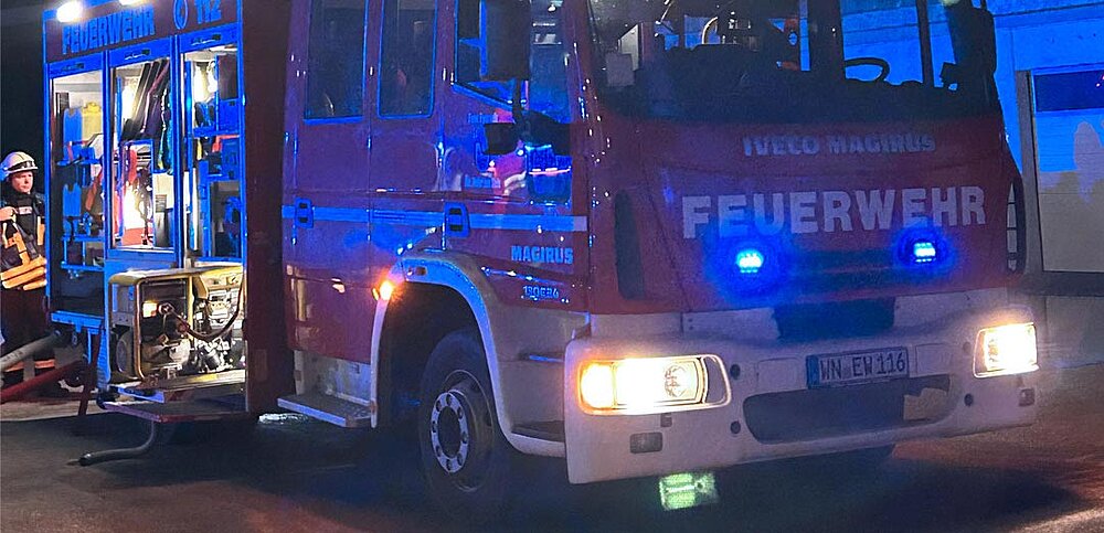 Feuerwehruebung bei H.P. Kaysser