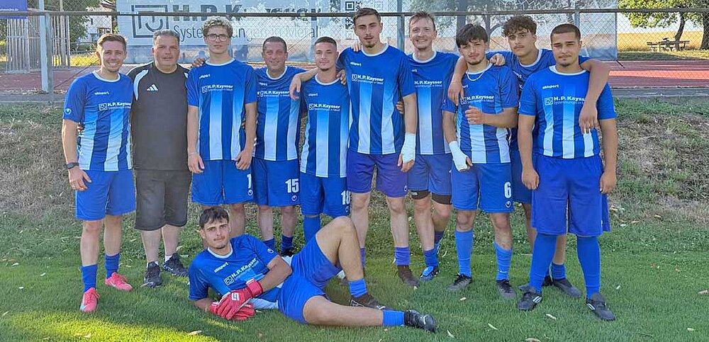 H.P. Kaysser Mannschaft beim H.P. Kaysser Fusball-Cup am Sommerfest des TSV Nellmersbach
