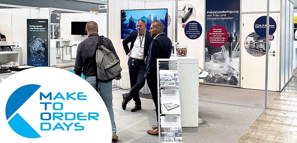 H.P. Kaysser Messestand auf den Make-to-Order Days in Stuttgart 