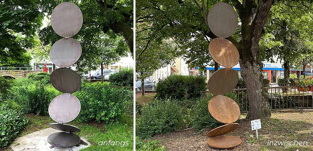Skulptur „Kairos“ – Skulpturenpfad in Weissach im Tal