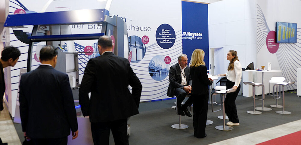 H.P. KAyssser Messestand 2025 Blechexpo