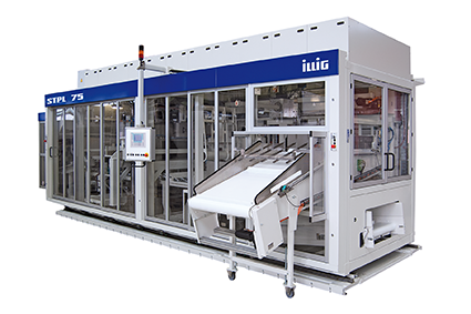 Maschine mit Rahmengestell aus Metall