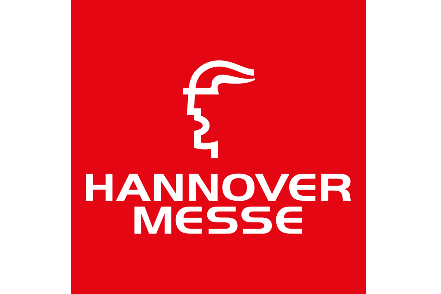Logo Messe Hannover in rot