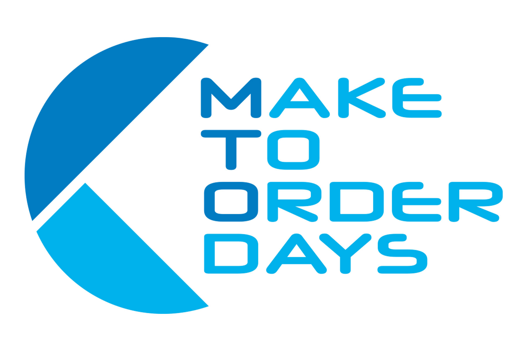Logo Messe Make to Order Days in blau