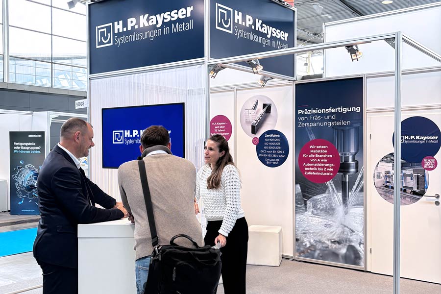 H.P. Kaysser Messestand auf den Make-to-Order Days in Stuttgart 
