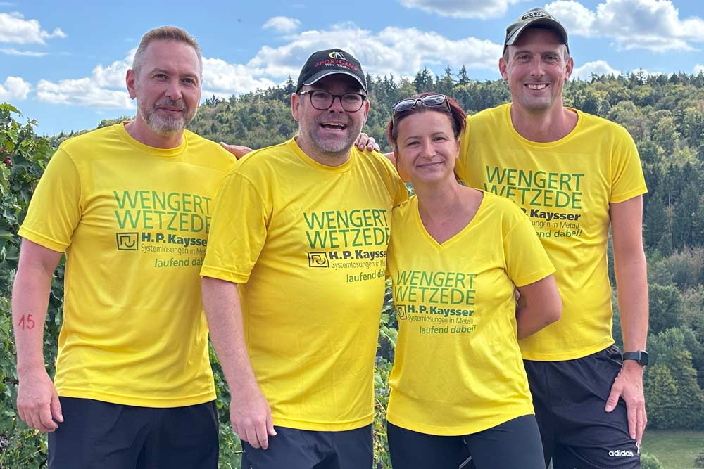 H.P. Kaysser-Team bei der Wengert Wetzede 2026
